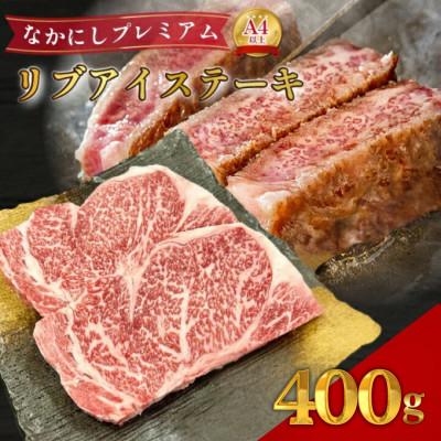 ふるさと納税 小林市 [宮崎県西ノ原牧場直送]なかにしプレミアム和牛リブアイステーキ 400g(E124)(小林市)