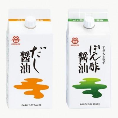 ふるさと納税 坂出市 鎌田醤油 だし醤油200ml[5本入]&amp;ぽん酢醤油200ml[5本入]