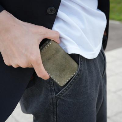 ふるさと納税 豊岡市 豊岡財布 haakiLeatherカードケース HLC500 グリージオ