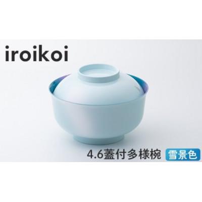 ふるさと納税 加賀市 iroikoi 4.6 蓋付多様椀 雪景色