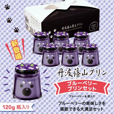 ふるさと納税 丹波篠山市 ブルーベリープリン ブルーベリーちゃん6個セット