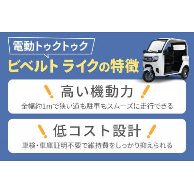 ふるさと納税 伊勢原市 【電動トゥクトゥク】VIVEL(EV TRIKE) 3人乗り Li SMOOTH 選べる4色 |  | 02