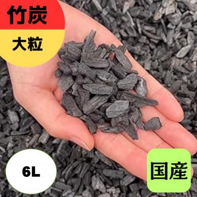ふるさと納税 伊勢原市 竹炭 大粒 6L『土壌改良、園芸、消臭、調湿効果、菌ちゃん農法』伊勢原市・梅鉢TMC