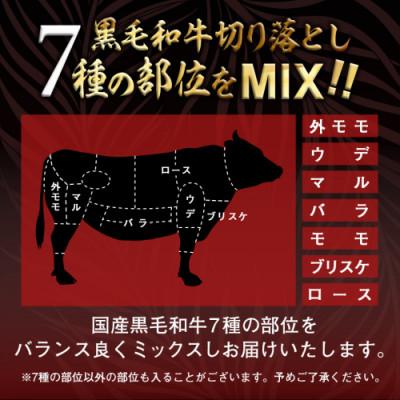 ふるさと納税 都城市 【黒毛和牛】切り落とし1kg(250g×4パック) |  | 01