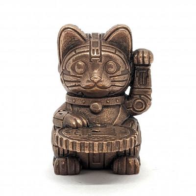 ふるさと納税 高岡市 福香 -FUKKA- 招き猫/MANEKINEKO ブロンズ お香立て