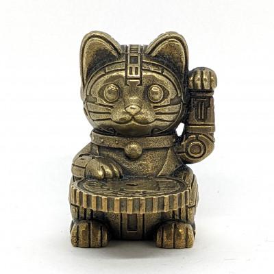 ふるさと納税 高岡市 福香 -FUKKA- 招き猫/MANEKINEKO ゴールド お香立て