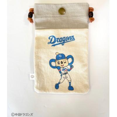 ふるさと納税 大垣市 [中日ドラゴンズとのコラボアイテム]のこり染×ドアラスマホショルダーくり