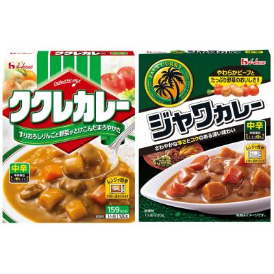 ふるさと納税 江南市 ハウス ククレカレー 中辛 &amp; ジャワカレー 中辛 各10個 レトルト食品