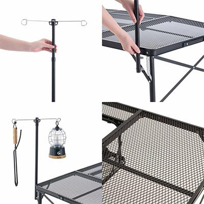 ふるさと納税 城陽市 アイアンメッシュ 3FD BBQテーブル 13070 アウトドアやキャンプで活躍! 73581002の画像