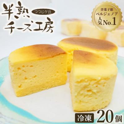 ふるさと納税 亀岡市 濃厚 半熟 スフレチーズケーキ『半熟チーズ工房』20個 冷凍≪京都 洋菓子館ベルジェノア≫