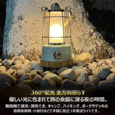ふるさと納税 貝塚市 LEDランタン 調光 乾電池&amp;充電兼用 電球色 昼光色 無段階調整 DS-8E-MGN