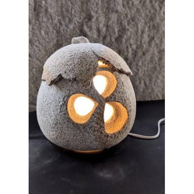 ふるさと納税 高松市 庵治石「石あかり」この実(まる型)