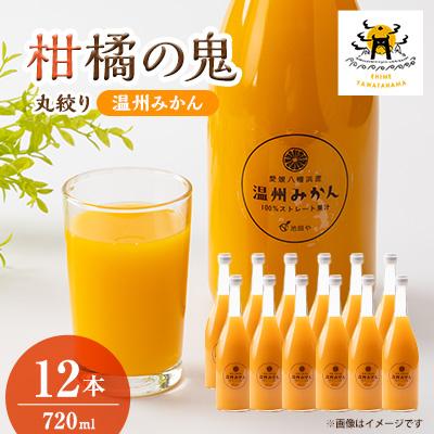 ふるさと納税 八幡浜市 温州みかんジュース(ストレート)720ml×12本[H56-81]
