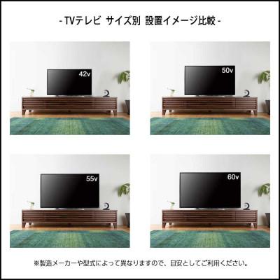 ふるさと納税 大川市 ALMA ローボードテレビ台 幅180cm ウォールナット材/オーク材の画像