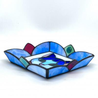 ふるさと納税 東村山市 ステンドグラス ニャンコの顔絵皿 : Yahoo