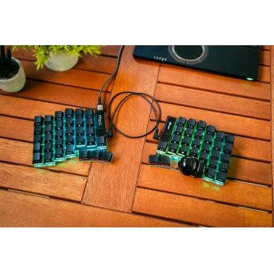 ふるさと納税 飛騨市 トラックボール付き60%左右分割キーボードキット