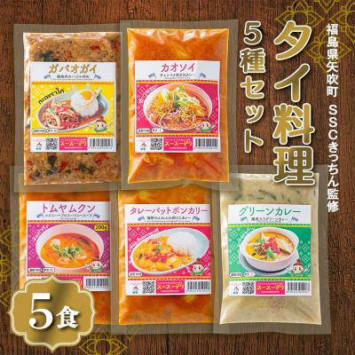 ふるさと納税 矢吹町 ラクうま!おうち本格タイ料理 5種セット 5食入り