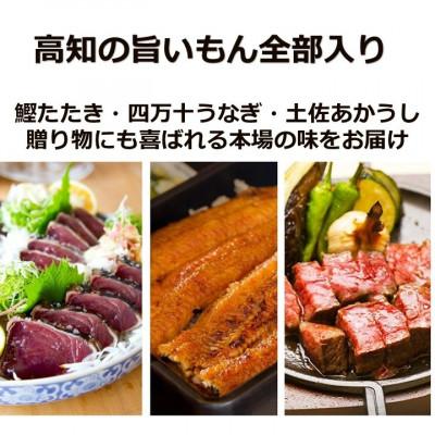 ふるさと納税 高知市 「土佐の海 川 山」鰹タタキ 約300g・うなぎ蒲焼 約140g・あかうし 約200g【AM008】 |  | 01