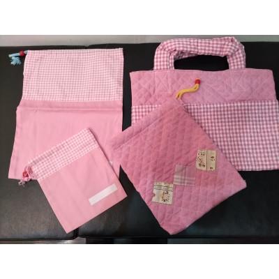 ふるさと納税 あきる野市 こーゆうハウスの布製品 入園入学セット計4点 女の子向き