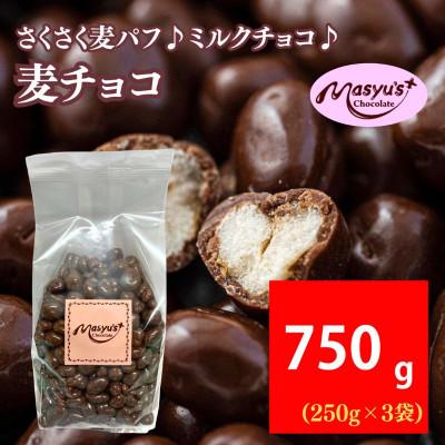 ふるさと納税 伊丹市 麦チョコ 750g 250g×3袋 4月〜10月発送 