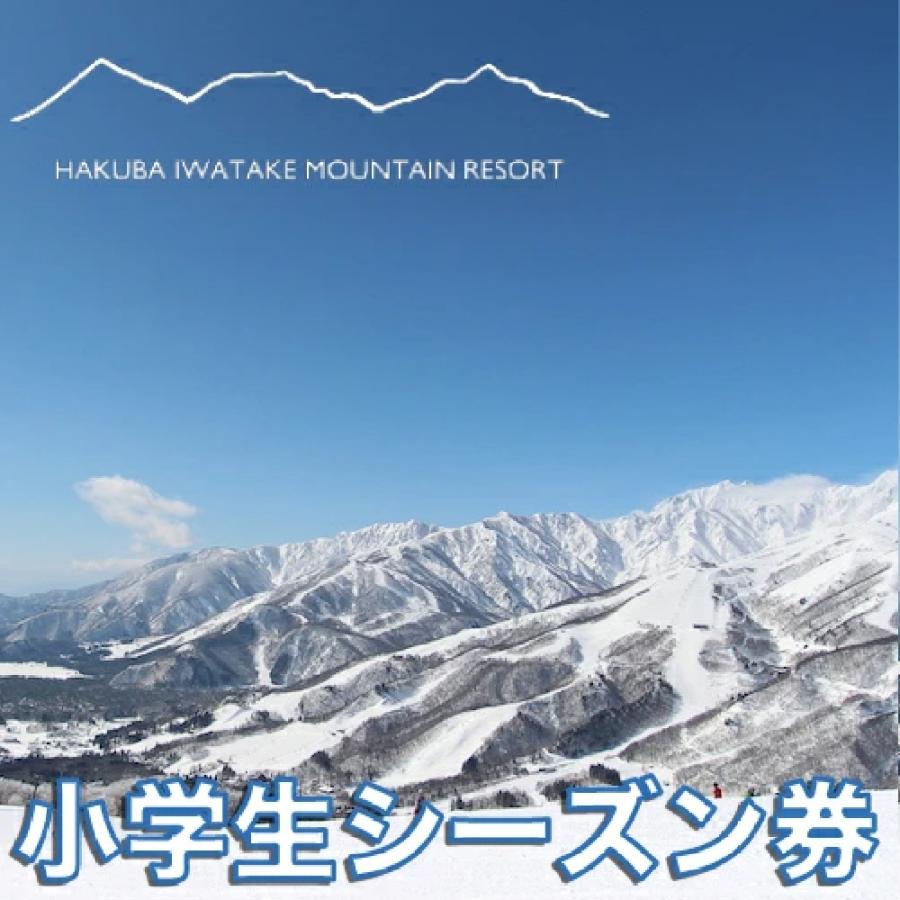 ふるさと納税 白馬村 白馬岩岳スノーフィールド シーズン券 [小学生1枚]