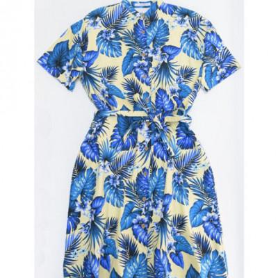 ふるさと納税 南房総市 南房総アロハワンピース(イエロー)