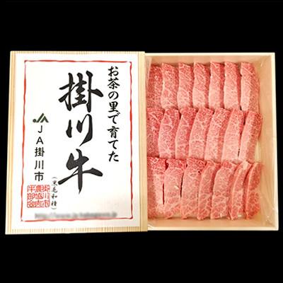 ふるさと納税 掛川市 掛川牛(黒毛和種)カルビ焼肉用 500g(冷凍)