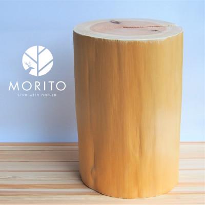 ふるさと納税 名張市 MORITO 森の丸太スツール[杉/磨き丸太仕上げ]