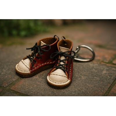 ふるさと納税 美作市 本革 ミニチュアスニーカー