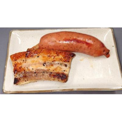 ふるさと納税 美里町 国産豚スペアリブと国産豚骨付きソーセージセット