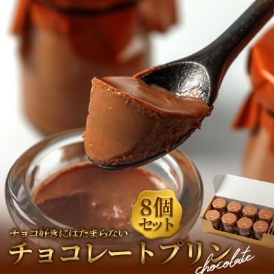 ふるさと納税 阿蘇市 濃厚チョコレートの本格プリン! 8個セット