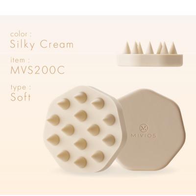 ふるさと納税 高槻市 MIVIOS ヘッドスパブラシ ソフト シルキークリーム/MVS200C