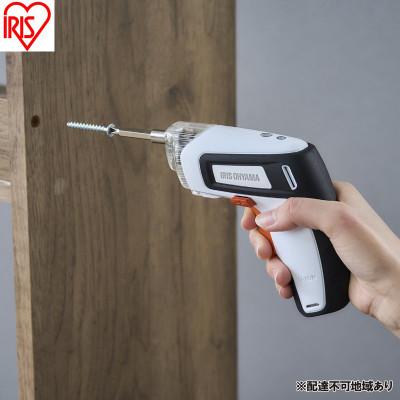 ふるさと納税 大河原町 充電式電動ドライバー ホワイト アイリスオーヤマ 