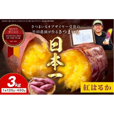 ふるさと納税 京丹後市 さつまいもオブザイヤー紅はるか部門全国1位 紅はるか 土付き(1本120〜450g程度)3kg