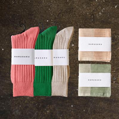 ふるさと納税 広陵町 リブソックス 3足 + ハンカチ 2枚 セット (25cm〜27cm)