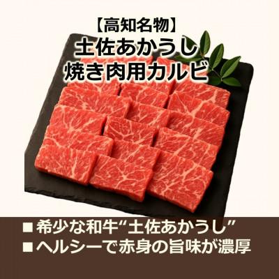 ふるさと納税 高知市 土佐あかうし焼き肉用カルビ 計約500g[AM041]