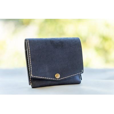 ふるさと納税 富山市 Tocco Fold(トッコ・フォルド)二つ折り財布 ネイビー