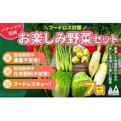 ふるさと納税 下妻市 お楽しみ★農園自慢の情熱野菜セット7袋 フードロス対策 訳あり 規格外