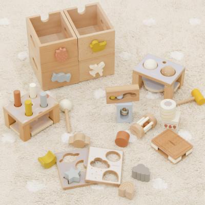 ふるさと納税 三木市 HOPPL(ホップル)スタッキングボックストイ 4種セット (いちご・あひる・キャンディ・ひこうき)