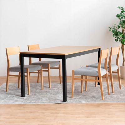 ふるさと納税 大川市 DTポリ DC01 5点 150 ダイニングセット オーク ビーチクリア アネルカグレー