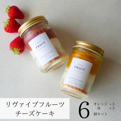ふるさと納税 泉佐野市 リヴァイブフルーツチーズケーキ 6個セット オレンジ・苺 099H3919
