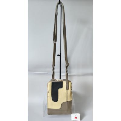 ふるさと納税 富士河口湖町 「鞄工房 香」レザーミニショルダーバッグ(モノトーン)