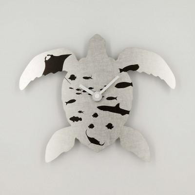 ふるさと納税 川口市 壁掛け時計「sea turle - black」