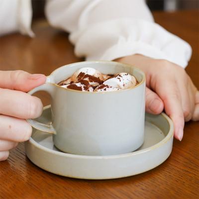 ふるさと納税 瀬戸市 [瀬戸焼]モデラート カップソーサー グレー[セラミック・ジャパン]