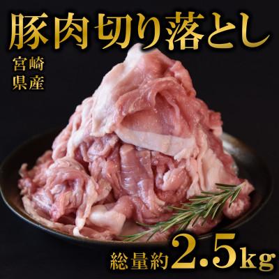 ふるさと納税 三股町 宮崎県産豚肉切り落とし2.5kg(250g×10) 真空パック(三股町)[MI448]
