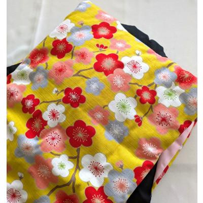 ふるさと納税 南木曽町 【なぎそねこ】婦人用1着(梅の花黄系) |  | 02
