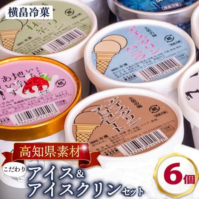 ふるさと納税 須崎市 高知名物 アイスクリンとふるさとの味アイス6個セット