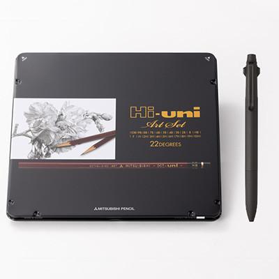 ふるさと納税 飯豊町 [飯豊町・川西町共通返礼品]JETSTREAM3色 ブラック/Hi uni アートセット