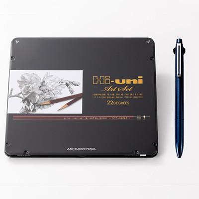ふるさと納税 飯豊町 [飯豊町・川西町共通返礼品]JETSTREAM3色 ダークネイビー/Hi uni アートセット
