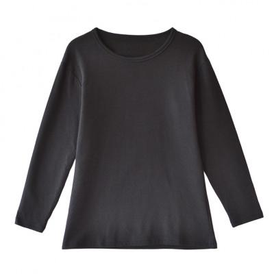 ふるさと納税 松山市 メンズ 暖かインナー 接結生地 裏起毛 SKWC-01 ブラック Sサイズ